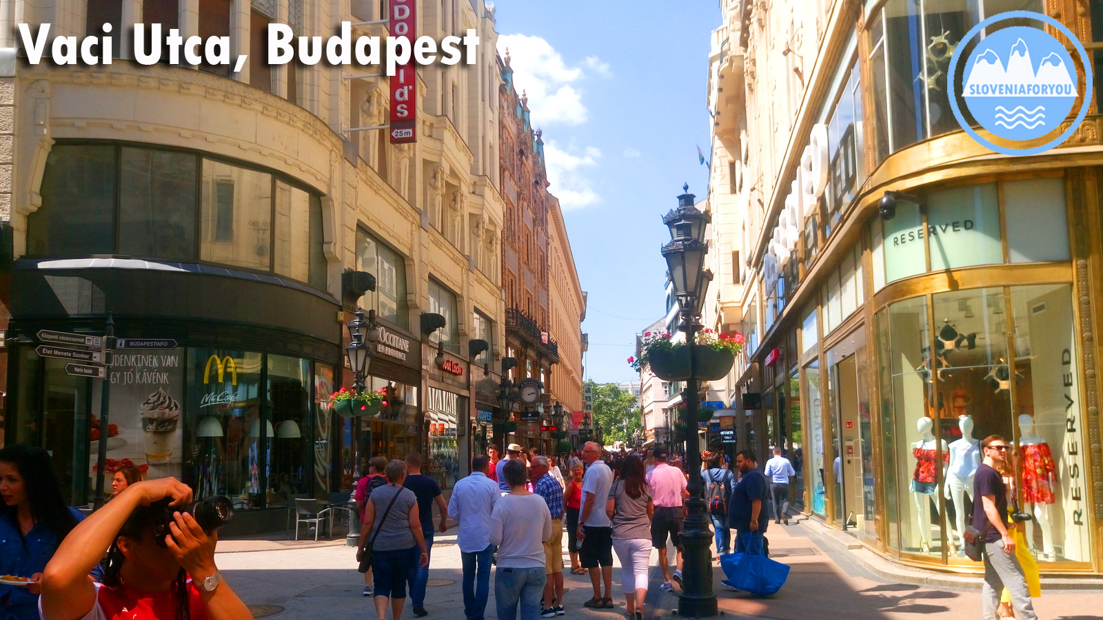 Main street Vaci Utca, Budapest, Sloveniaforyou