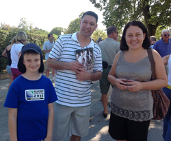 Greg and Aidan Kodric, founders of Sloveniaforyou, with Tina from Marketing at Lipica