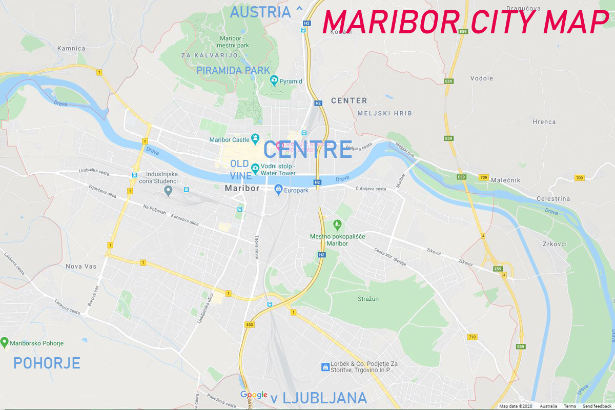 Map of MARIBOR, Slovenia - Sloveniaforyou