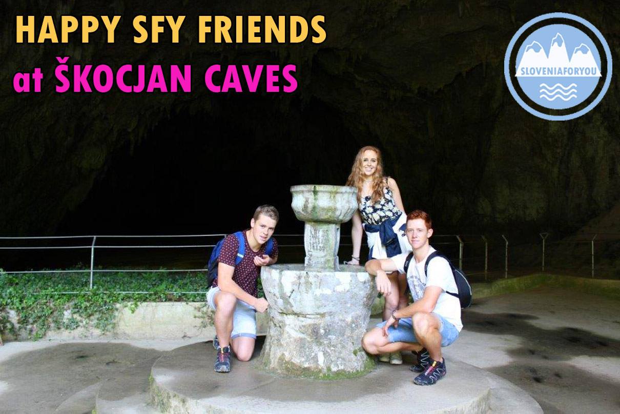 Happy clients at Škocjan Caves - Sloveniaforyou