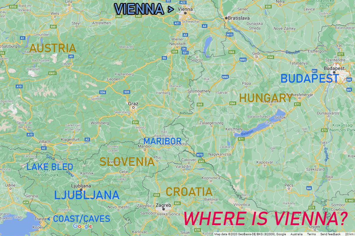 Map of Vienna, Slovenia - Sloveniaforyou